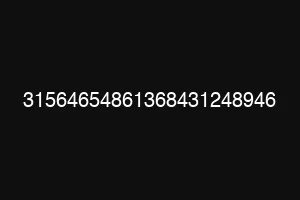 31564654861368431248946