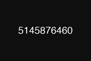 5145876460