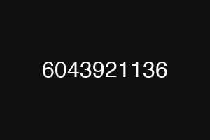 6043921136