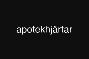 apotekhjärtar